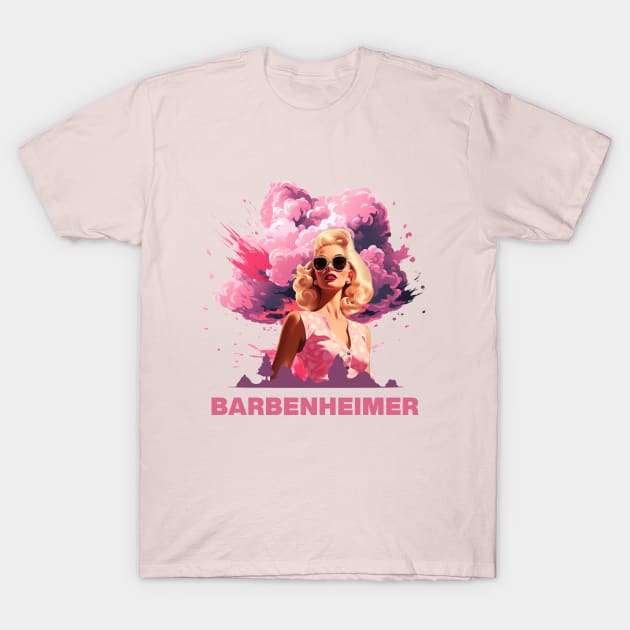 BARBENHEIMER | Barbie x Oppenheimer 2023 T-Shirt by Retro Travel Design